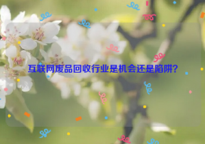 互聯(lián)網(wǎng)廢品回收行業(yè)是機會還是陷阱？